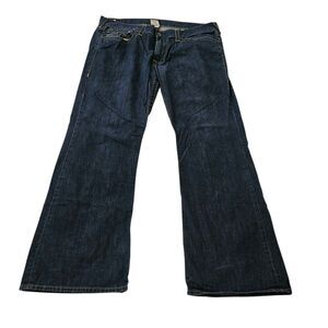 True Religion Billy Jeans Mens 42 Blue Relaxed Bootcut Cotton Y2K Made In USA